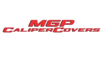 Picture of MGP 4 Caliper Covers Engraved Front & Rear 11-18 Dodge Durango Red Finish Silver Durango II Logo