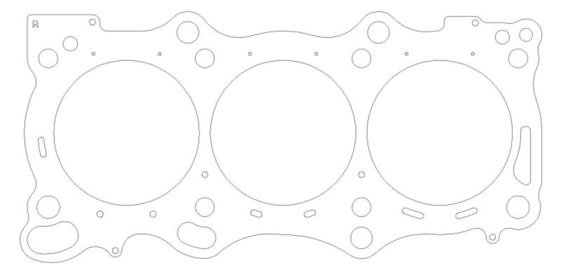 Picture of Cometic 08+ Nissan GT-R VR38DETT 24V V6 3-8L 100mm -030 inch MLS Right Head Gasket