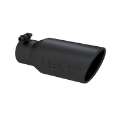 Picture of MBRP Universal Angled Rolled End Tip 4in OD - 2-3-4in Inlet - 10in Length - Black