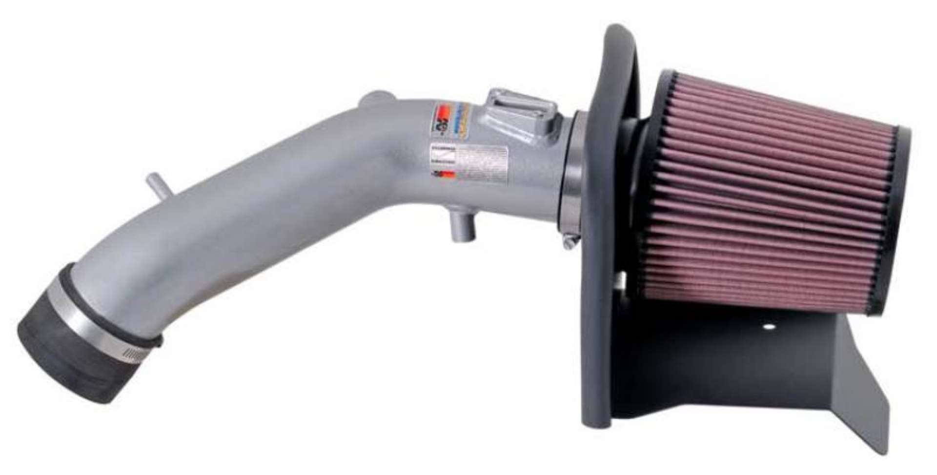 Picture of K&N 05-07 Honda Accord L4-2-4L Silver Typhoon Short Ram Intake