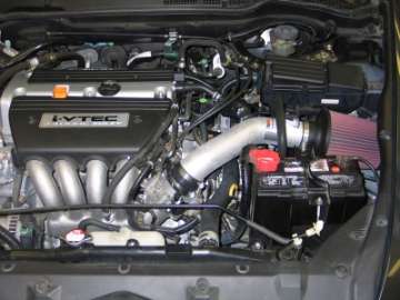 Picture of K&N 05-07 Honda Accord L4-2-4L Silver Typhoon Short Ram Intake