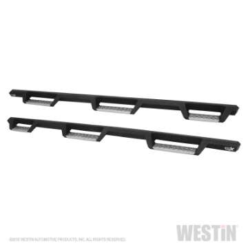 Picture of Westin-HDX 07-19 Chevrolet Silverado 2500 8ft Drop Wheel to Wheel Nerf Step Bars - Textured Black