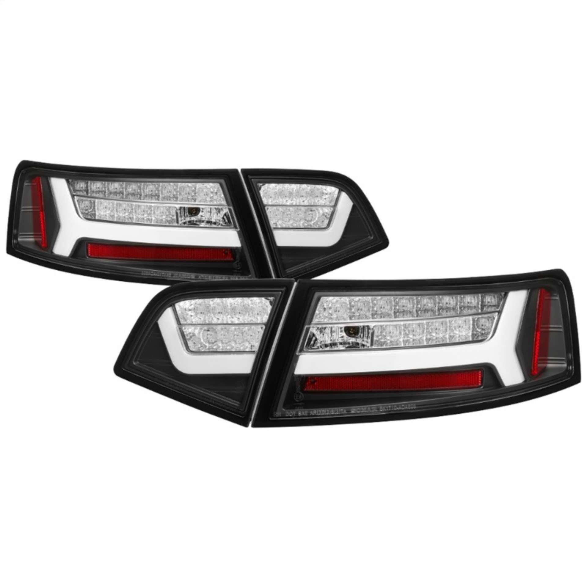 Picture of Spyder 09-12 Audi A6 LED Tail Lights - Black ALT-YD-AA609-LED-BK