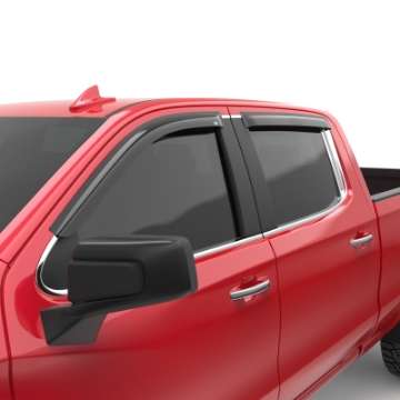 Picture of EGR 2019 Chevy 1500 Crew Cab Tape-On Window Visors - Set of 4 Dark Smoke