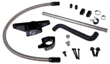 Picture of Fleece Performance 03-05 Auto Trans Cummins Coolant Bypass Kit w- Stainless Steel Braided Line