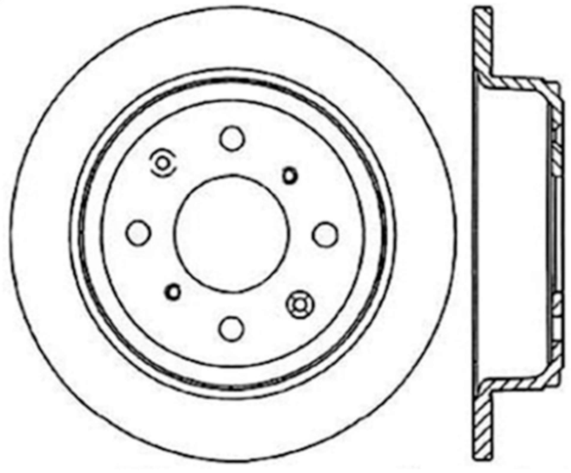 Picture of Stoptech Acura & Honda Civic-Del Sol Rear CRYO-STOP Rotor