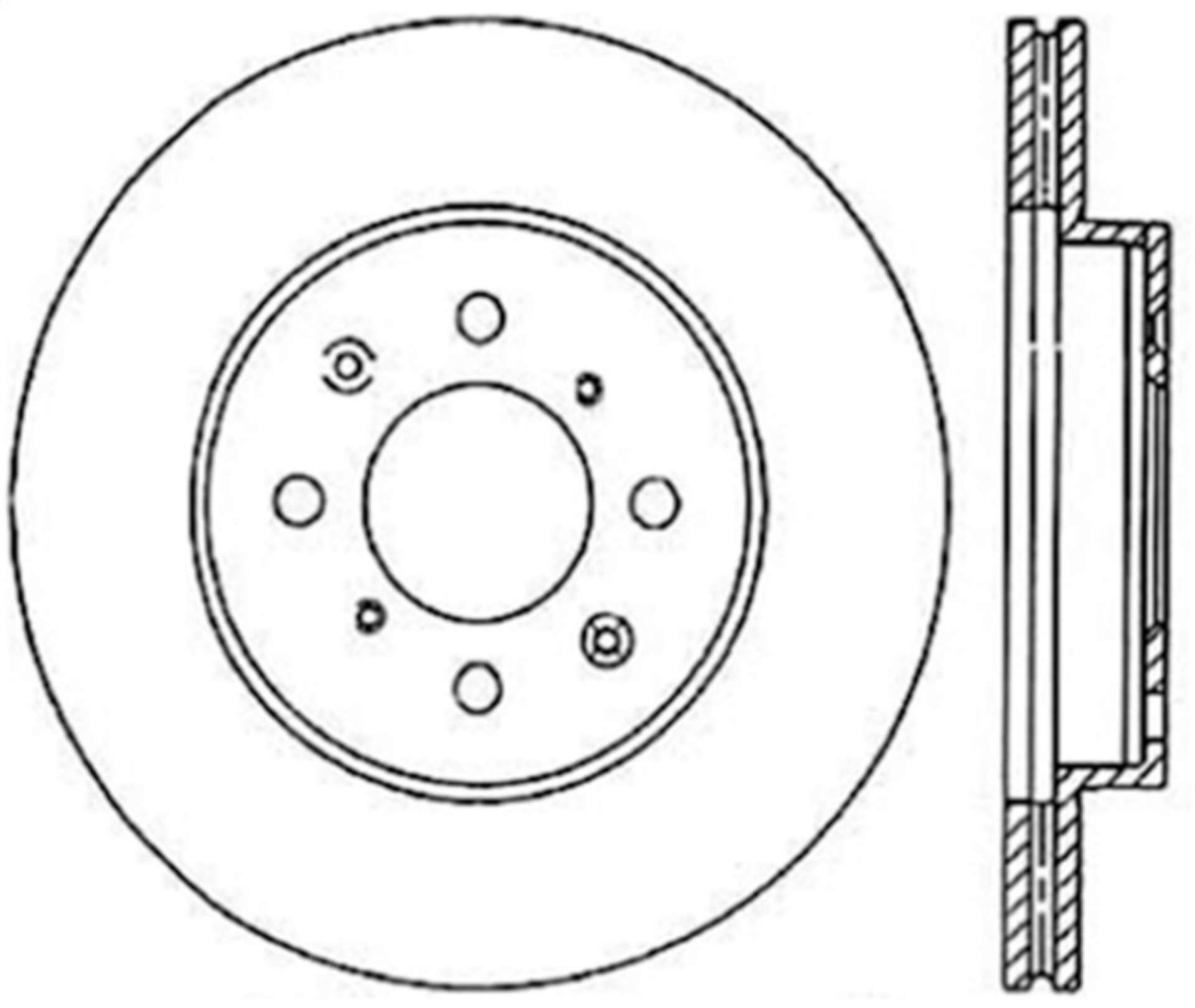 Picture of Stoptech Acura & Honda Civic-Del Sol Front CRYO-STOP Rotor