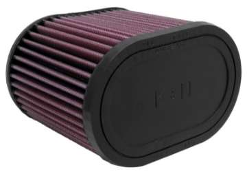 Picture of K&N Universal Oval Clamp-On Air Filter 2-3-4in Flange 6-1-4in Length 4in Width 5in Height