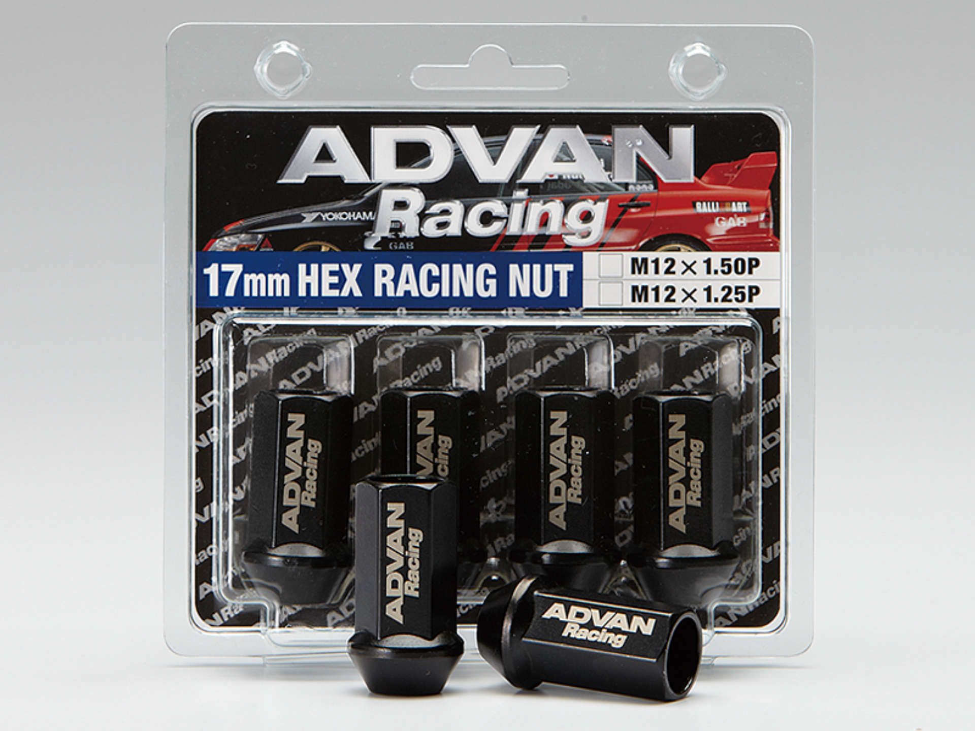 Picture of Advan Lug Nut 12X1-25 Black - 4 Pack