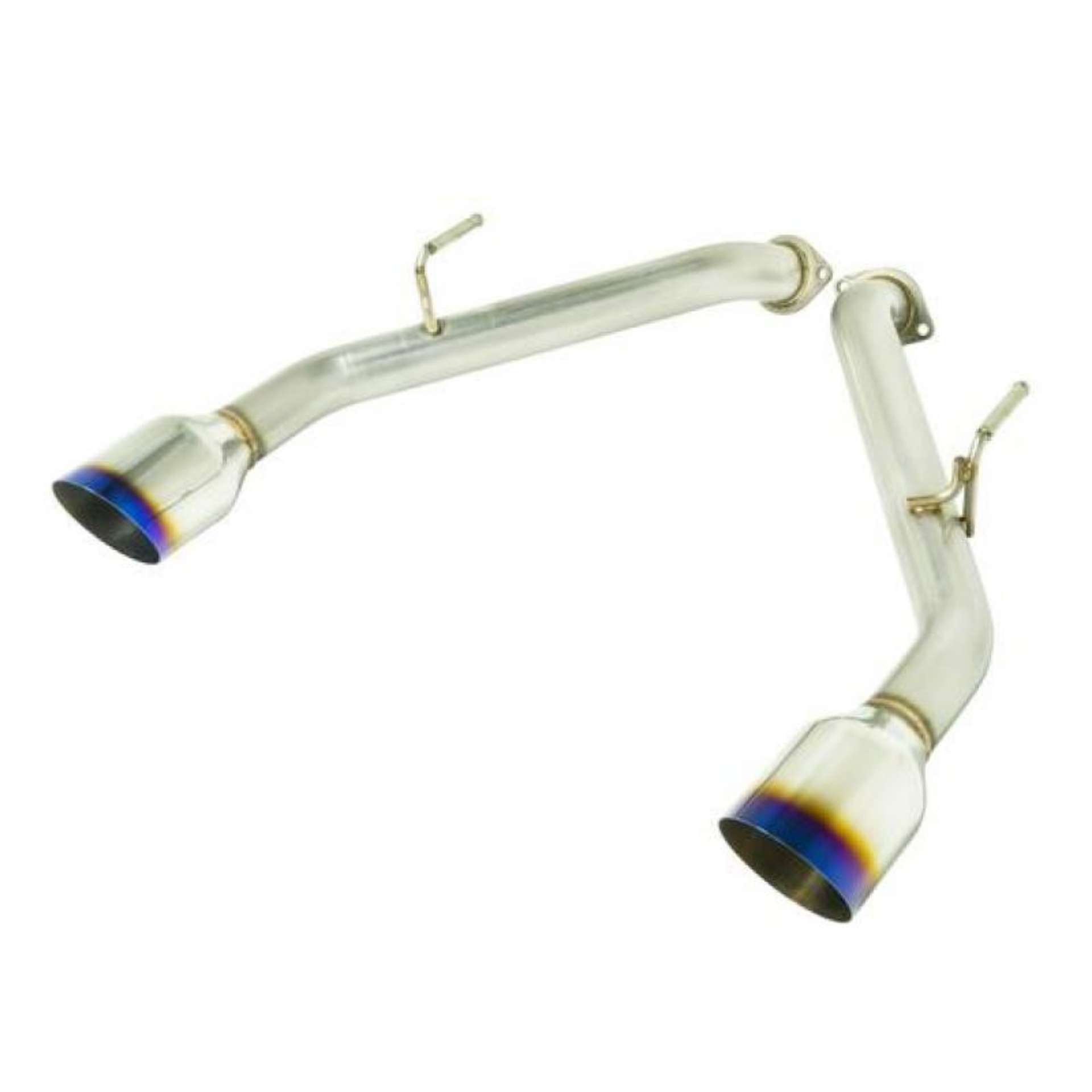 Picture of Remark 2014+ Infiniti Q50 Axle Back Exhaust w-Burnt Stainless Single Wall Tip