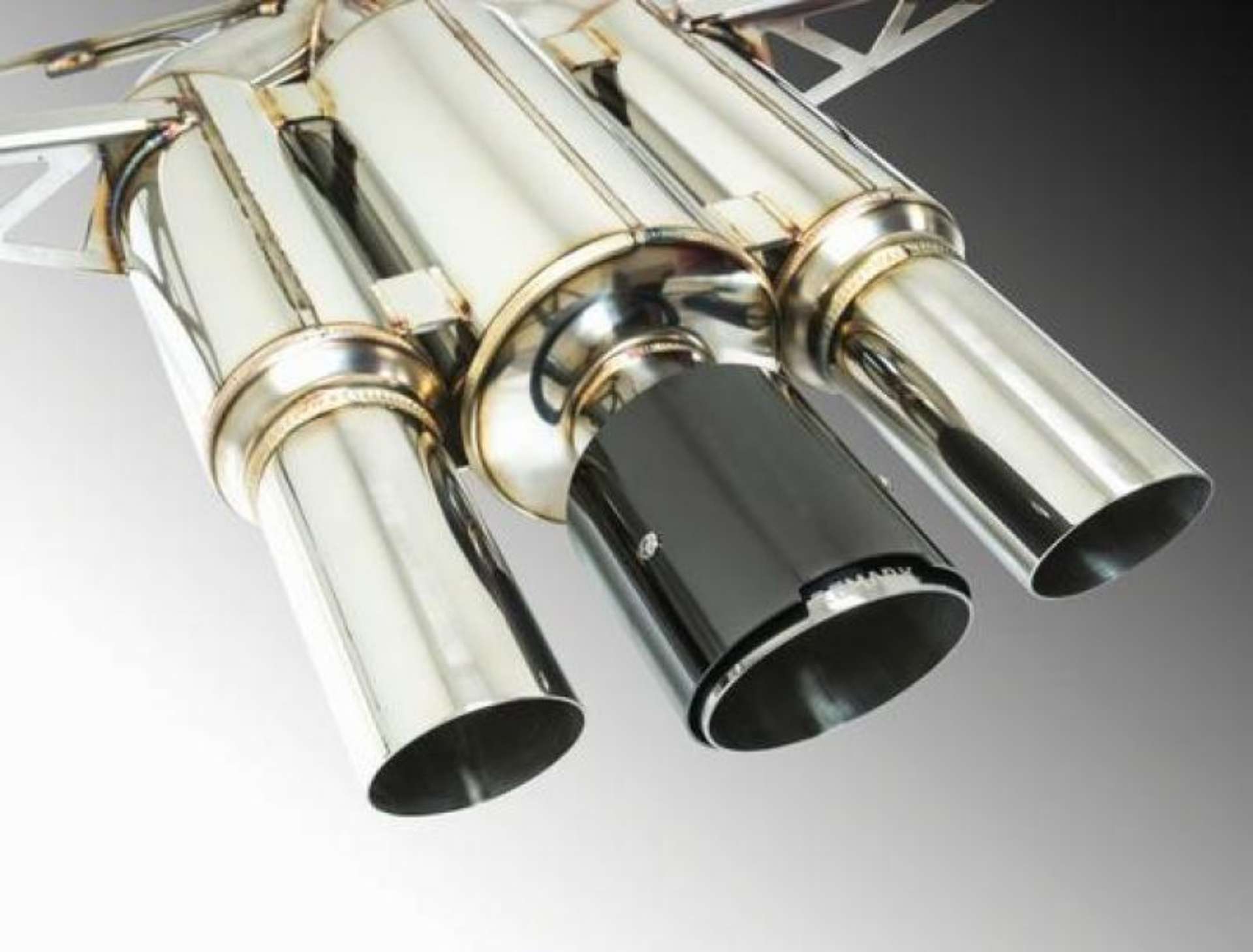 Picture of Remark 2017+ Honda Civic Type R Cat-Back Exhaust Spec III w-Black Chrome Tip Cover Non-Res