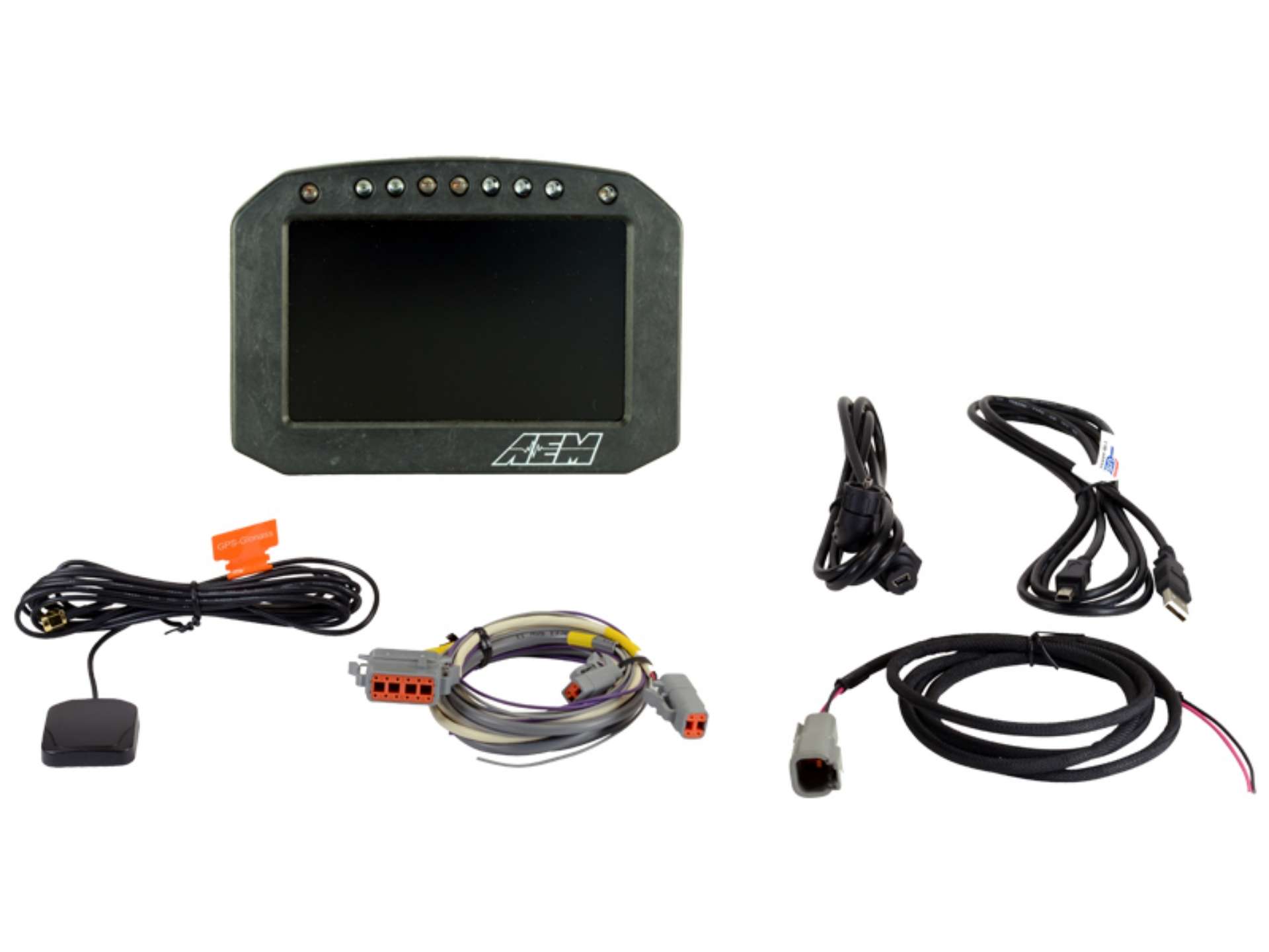 Picture of AEM CD-5LG Carbon Logging Flush Digital Dash Display w- Internal 20Hz GPS & Antenna