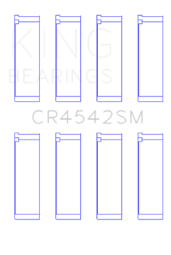 Picture of King Honda K-Series Except A3 16v 2-0L - 2-3L - 2-4L Connecting Rod Bearing Set Set of 4