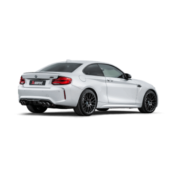 Picture of Akrapovic 2018+ BMW M2 Competition-M2 CS F87N Slip-On Line Titanium w-Carbon Fiber Tips