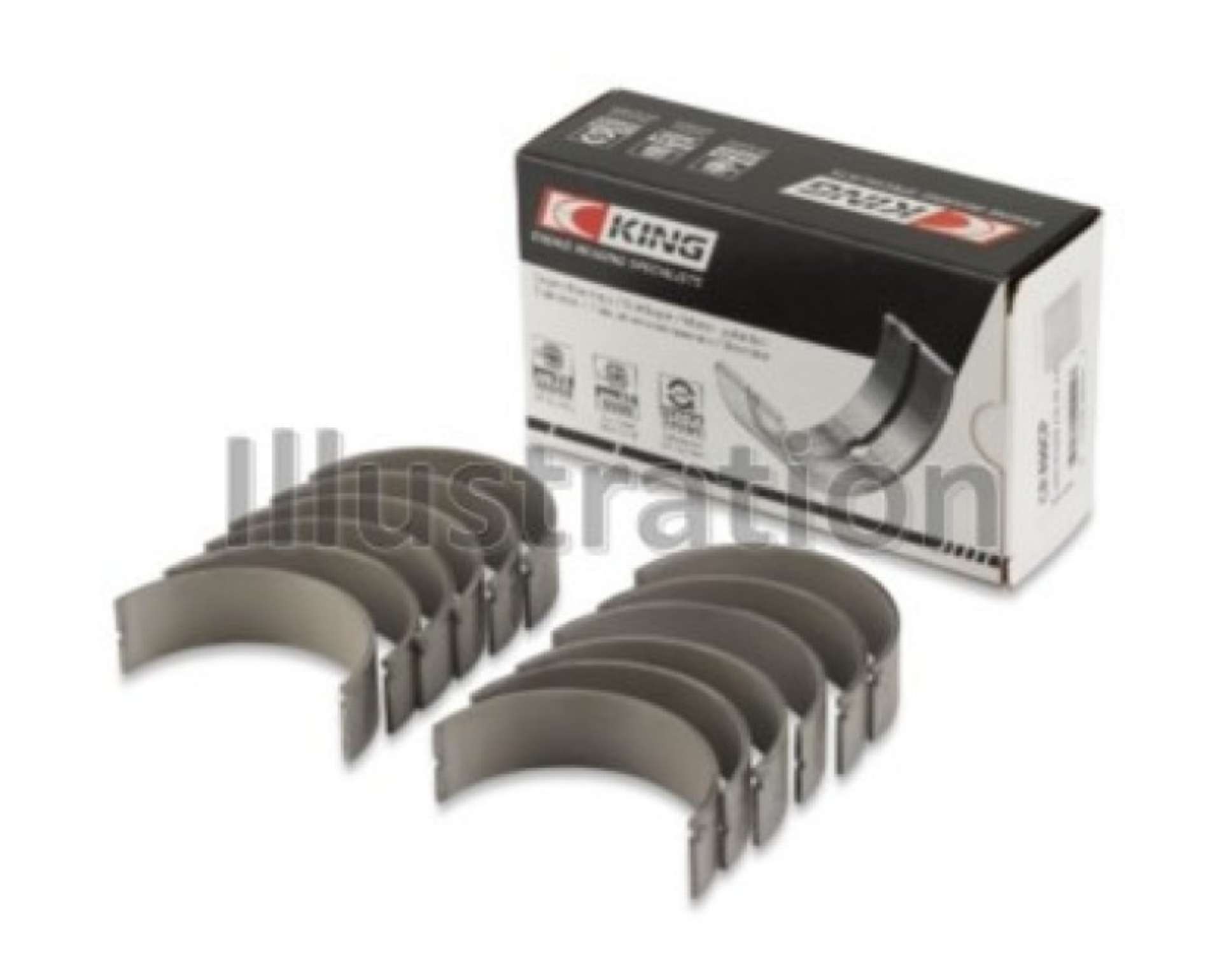 Picture of King Alpha Romeo AR 01928 - AR 06430 - AR 64102 - AR 64101 - AR 06120 - AR 01932 Rod Bearing Set