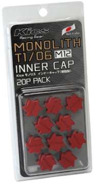 Picture of Project Kics M12 Monolith Cap - Red Only Works For M12 Monolith Lugs - 20 Pcs