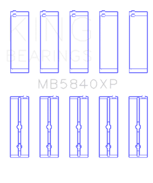 Picture of King Chrysler - Dodge Gen 3 Hemi 5-7L - 6-1L - 6-4L Crankshaft Main Bearing Set Set of 5