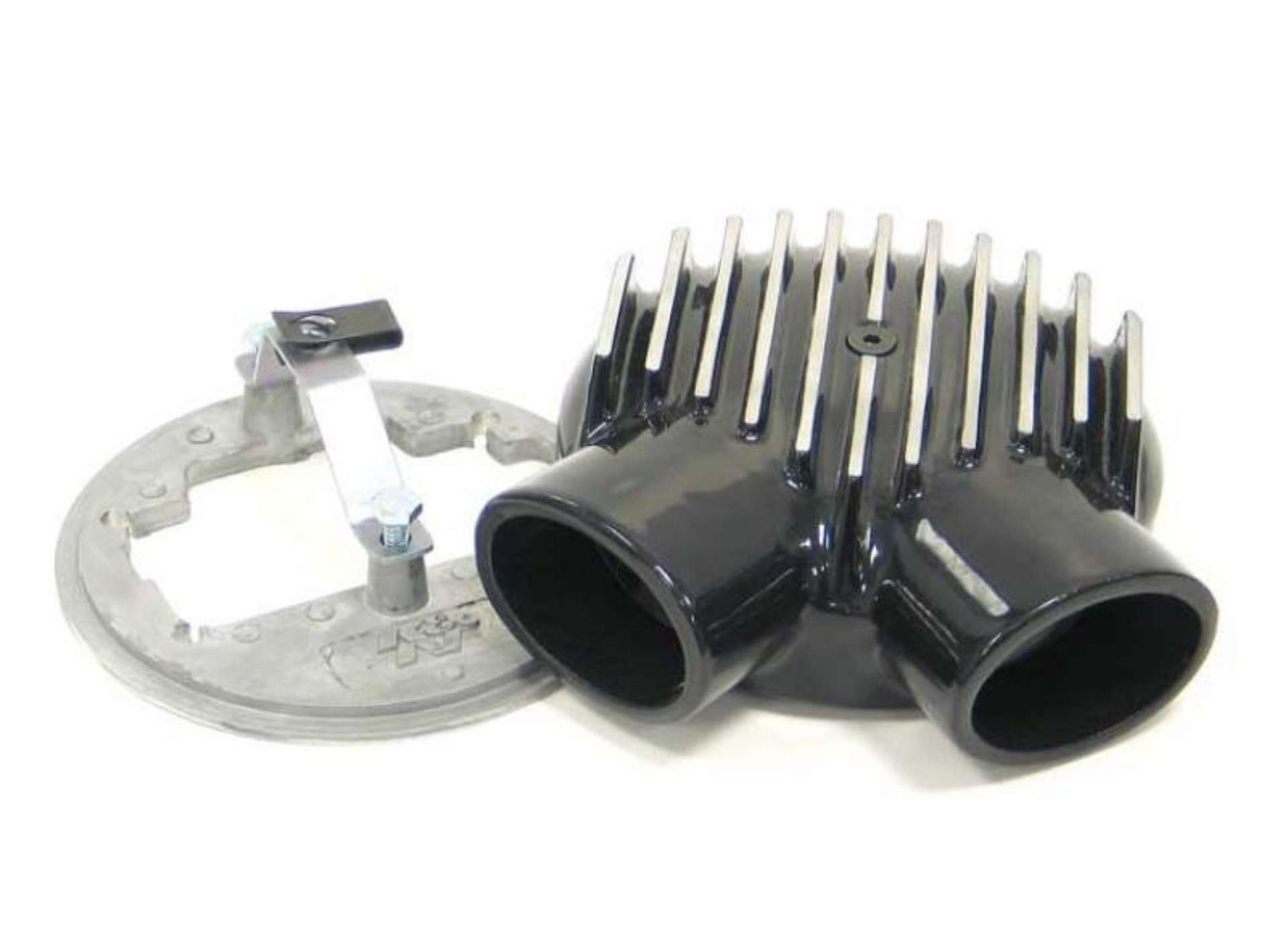 Picture of K&N Universal Plenum 6-875in L x 5-75in Outer Dia - Black - Weber DGV Carburetor