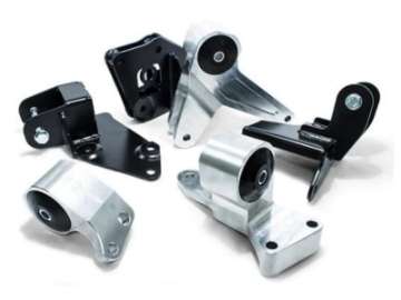 Picture of Innovative 96-00 Civic Billet Conversion K-Series Black Engine Mount Kit Solid Bushings