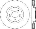 Picture of StopTech 03-06 Mitsubishi Evolution SportStop Cryo Slotted & Drilled Front Right Rotor