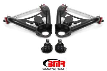 Picture of BMR 64-72 A-Body Upper Non-Adj- A-Arms w- Stock Spindles Polyurethane - Black Hammertone