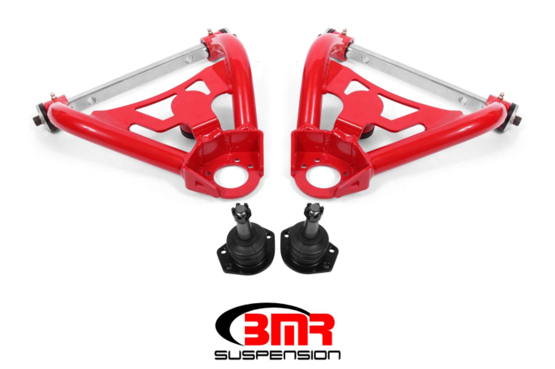 Picture of BMR 64-72 A-Body Pro-Touring Upper A-Arms w- Tall Ball Joint Delrin - Red