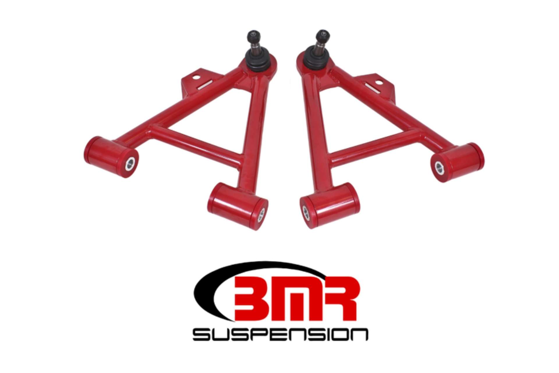 Picture of BMR 79-93 Fox Mustang Lower Non-Adj- A-Arms Coilover Only w- Tall Ball Joint Poly - Red