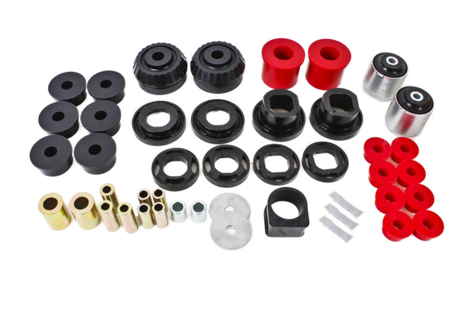 Picture of BMR 08-09 Pontiac G8 Total Suspension Bushing Kit BK003 BK007 BK012 - Black-Red