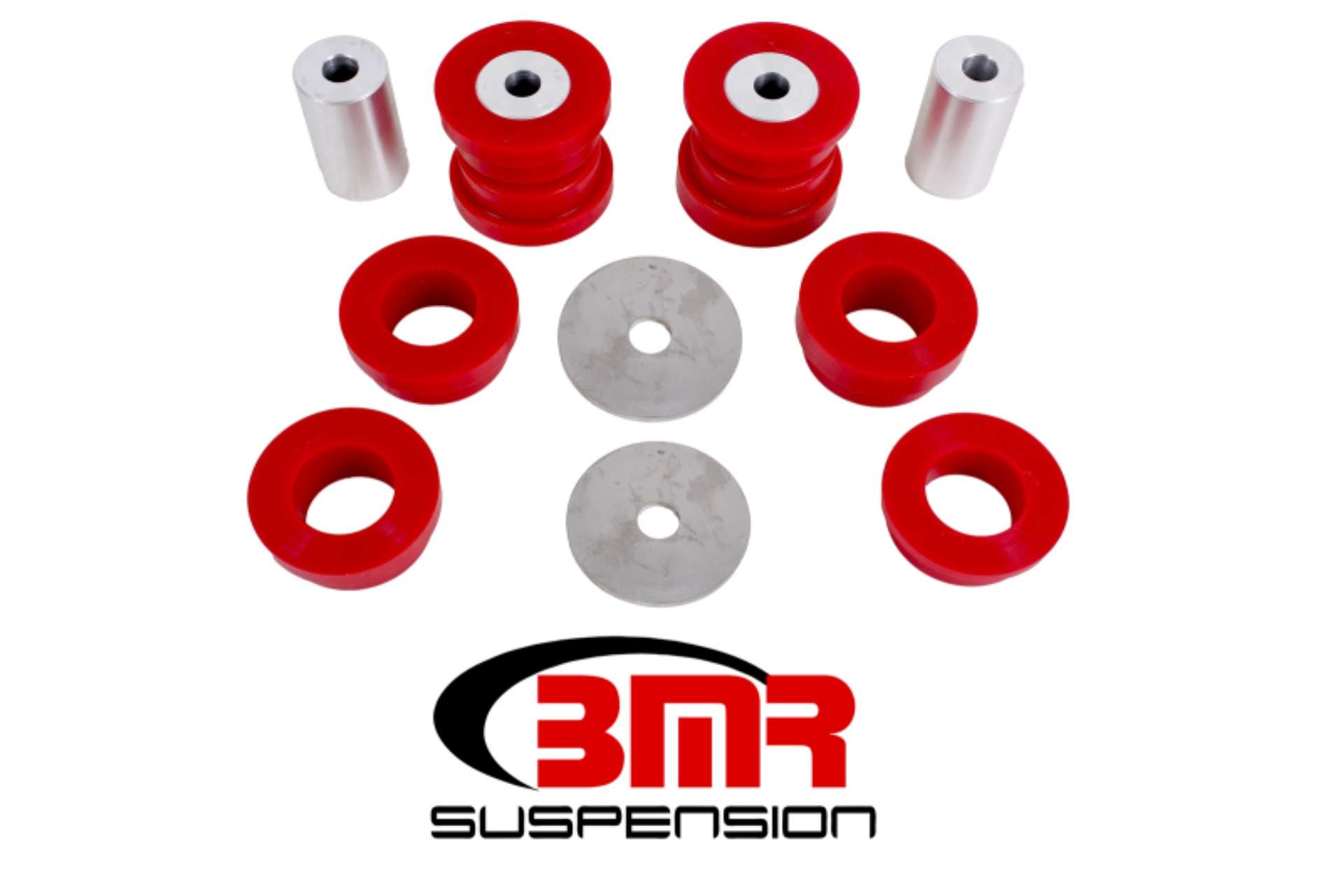 Picture of BMR 15-17 S550 Mustang Rear Cradle Bushing Kit Polyurethane - Red