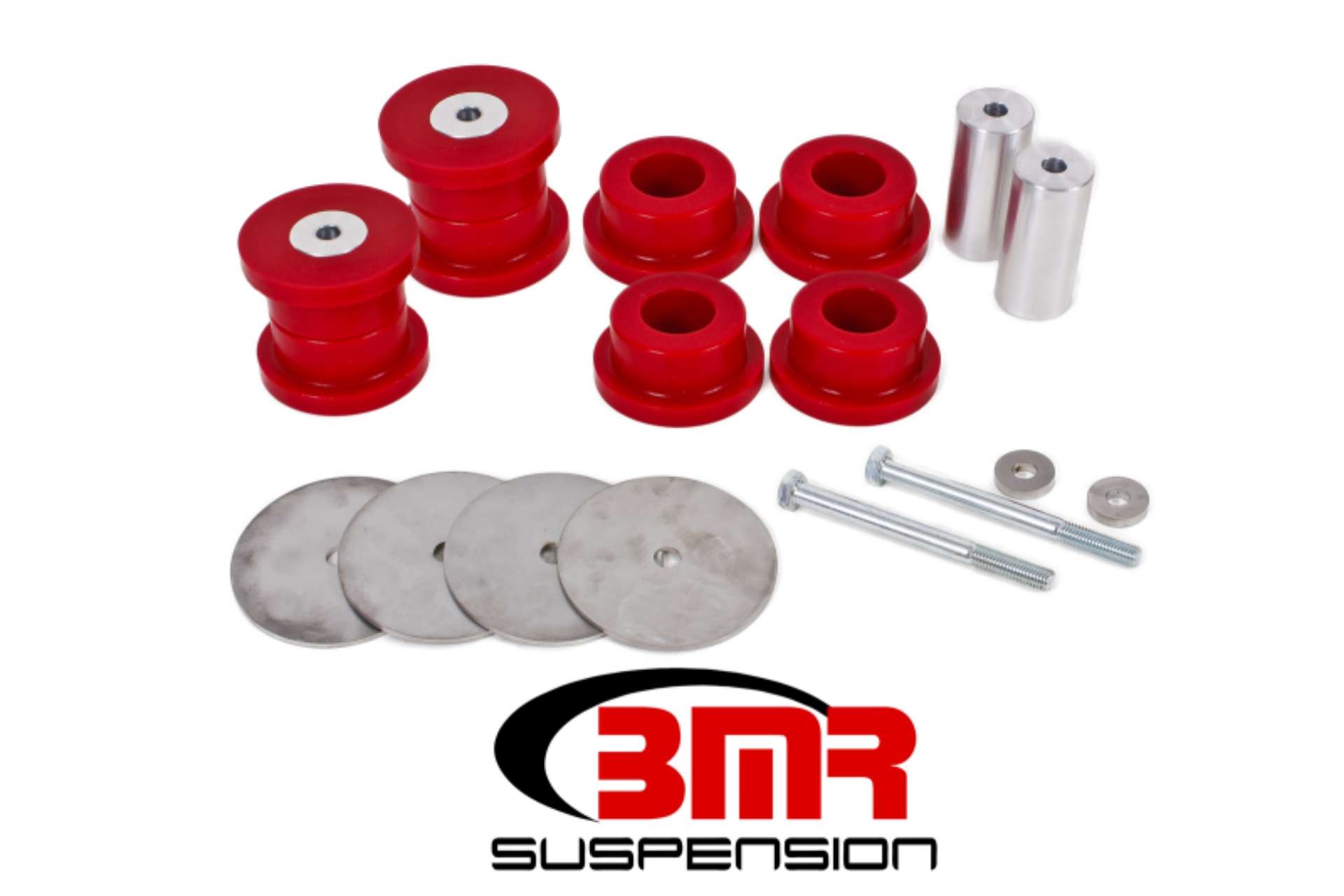 Picture of BMR 16-17 6th Gen Camaro Rear Cradle Bushing Kit Polyurethane - Red