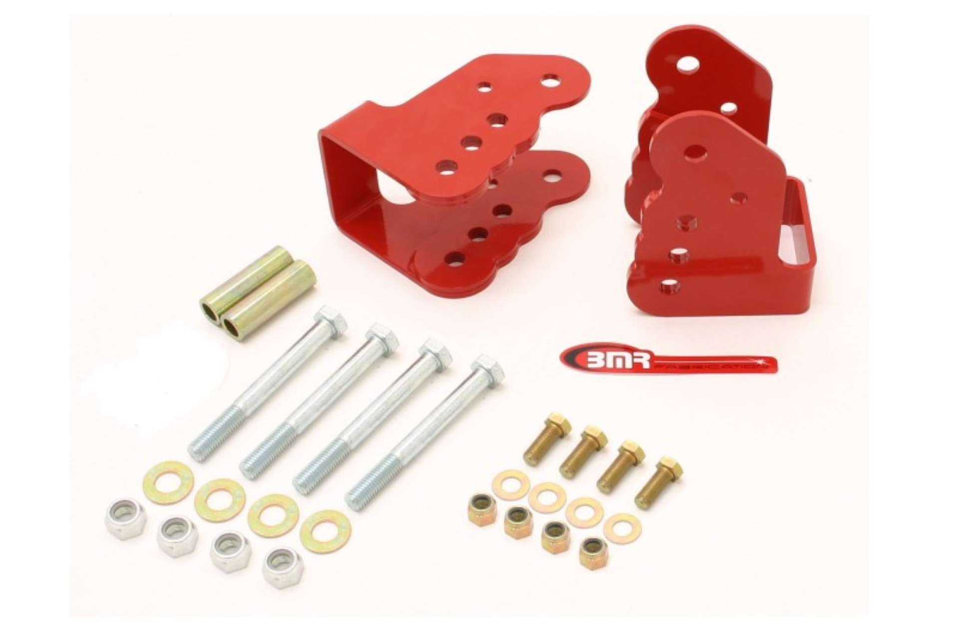 Picture of BMR 78-87 G-Body Bolt-On Control Arm Relocation Brackets - Red