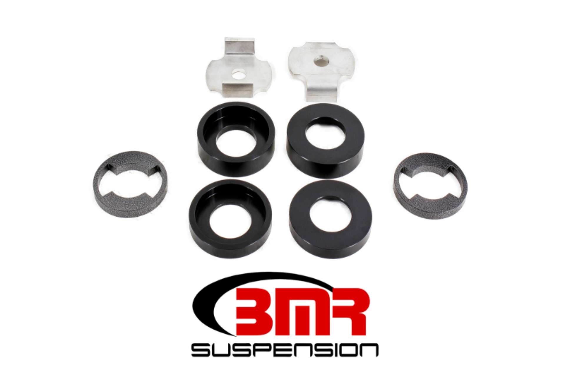 Picture of BMR 15-17 S550 Mustang Cradle Bushing Lockout Kit Level 1 - Black