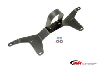 Picture of BMR 05-14 S197 Mustang Rear Tunnel Brace w- Rear Driveshaft Safety Loop - Black Hammertone