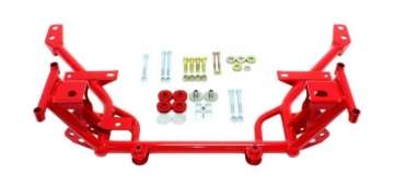 Picture of BMR 05-14 S197 Mustang K-Member w- STD- Motor Mounts and STD- Rack Mounts - Red