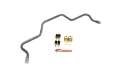 Picture of BMR 82-02 3rd Gen F-Body Rear Hollow 25mm Sway Bar Kit w- Bushings - Black Hammertone