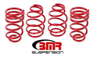 Picture of BMR 10-15 5th Gen Camaro V8 Lowering Spring Kit Set Of 4 - Red