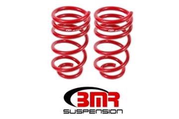 Picture of BMR 10-15 5th Gen Camaro V8 Rear Lowering Springs - Red