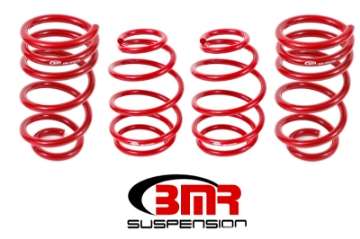 Picture of BMR 10-15 5th Gen Camaro V8 Lowering Spring Kit Set Of 4 Front - Red