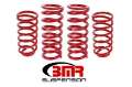 Picture of BMR 79-04 Fox Mustang Lowering Spring Kit Set Of 4 - Red