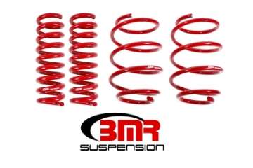 Picture of BMR 16-17 6th Gen Camaro V8 Performance Version Lowering Springs Set Of 4 - Red