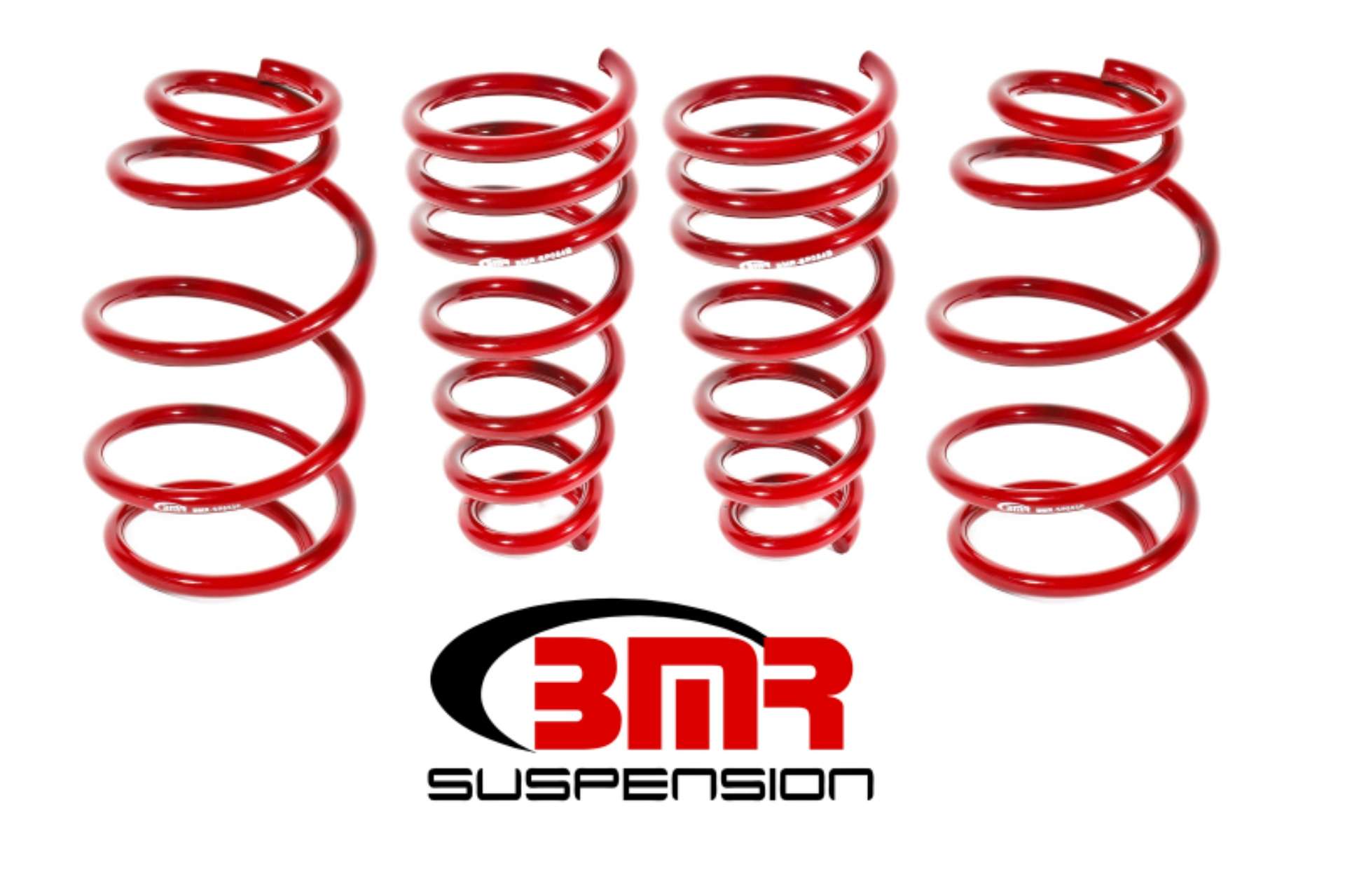 Picture of BMR 10-15 5th Gen Camaro V6 Lowering Spring Kit Set Of 4 - Red