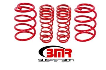 Picture of BMR 07-14 Shelby GT500 Performance Version Lowering Springs Set Of 4 - Red