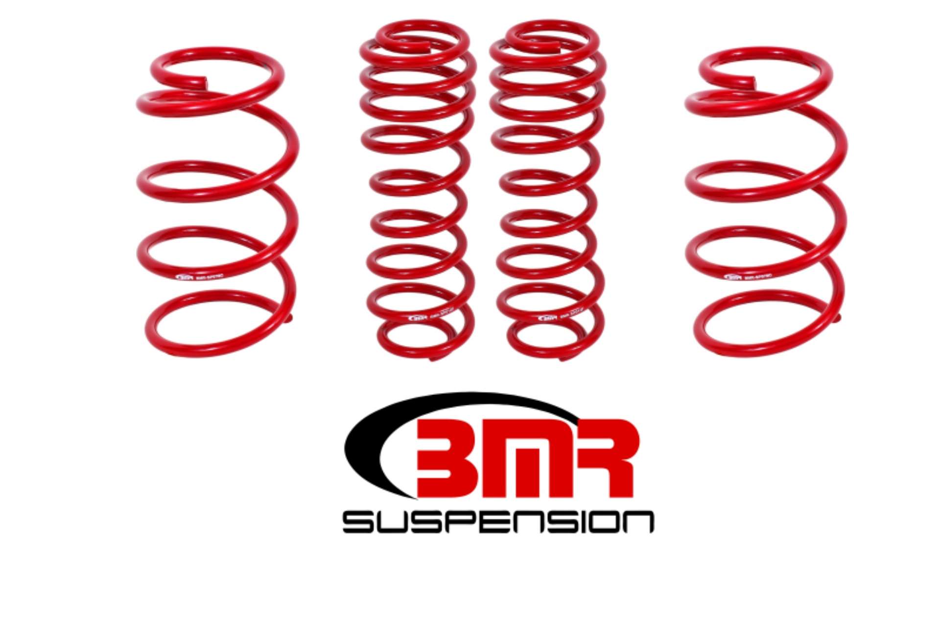 Picture of BMR 07-14 Shelby GT500 Drag Lowering Springs Set Of 4 - Red