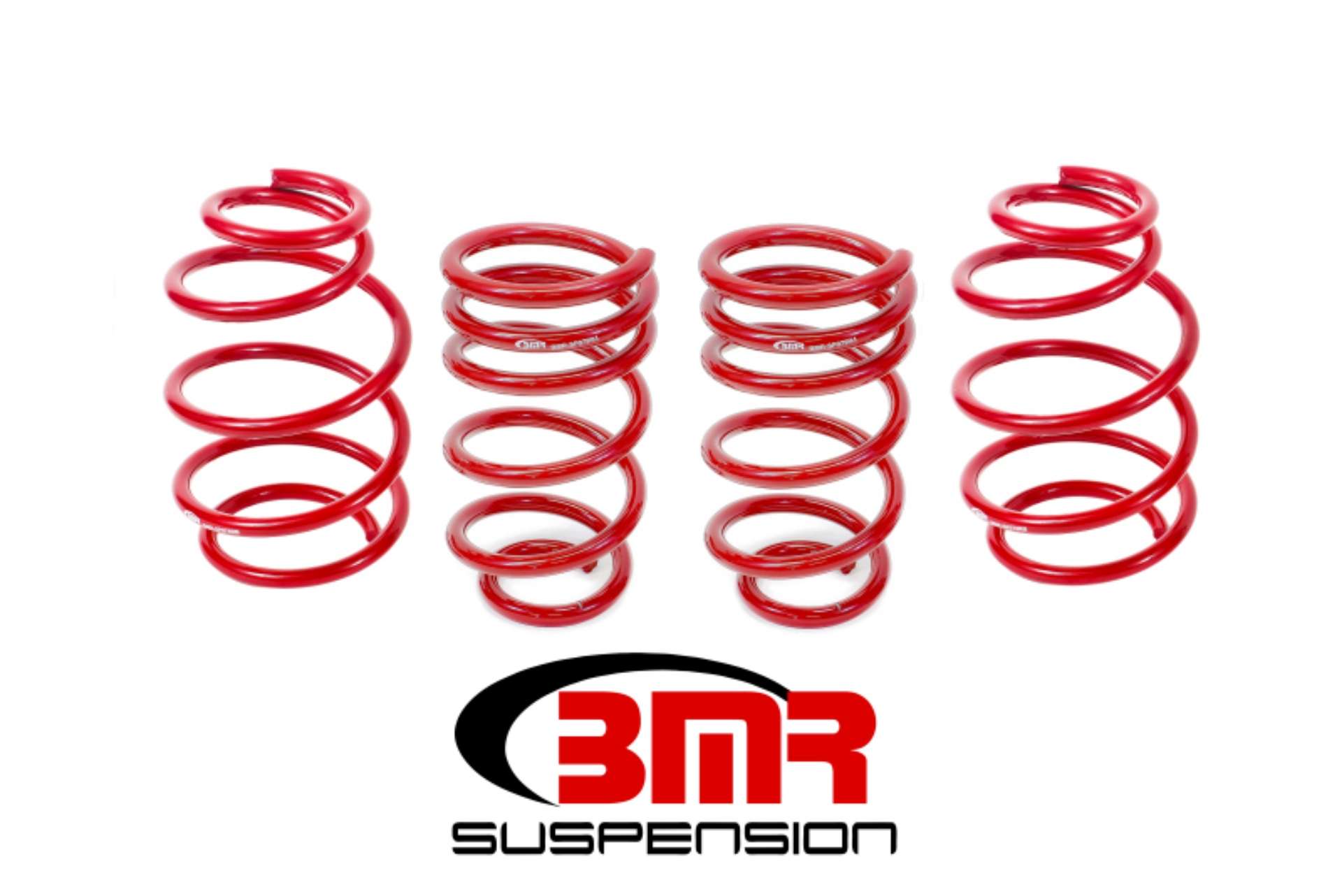 Picture of BMR 10-15 5th Gen Camaro V8 Lowering Spring Kit Set Of 4 - Red