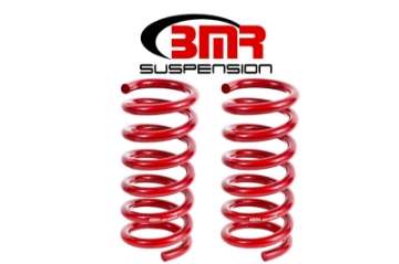 Picture of BMR 15-17 S550 Mustang Rear Performance Version Lowering Springs - Red