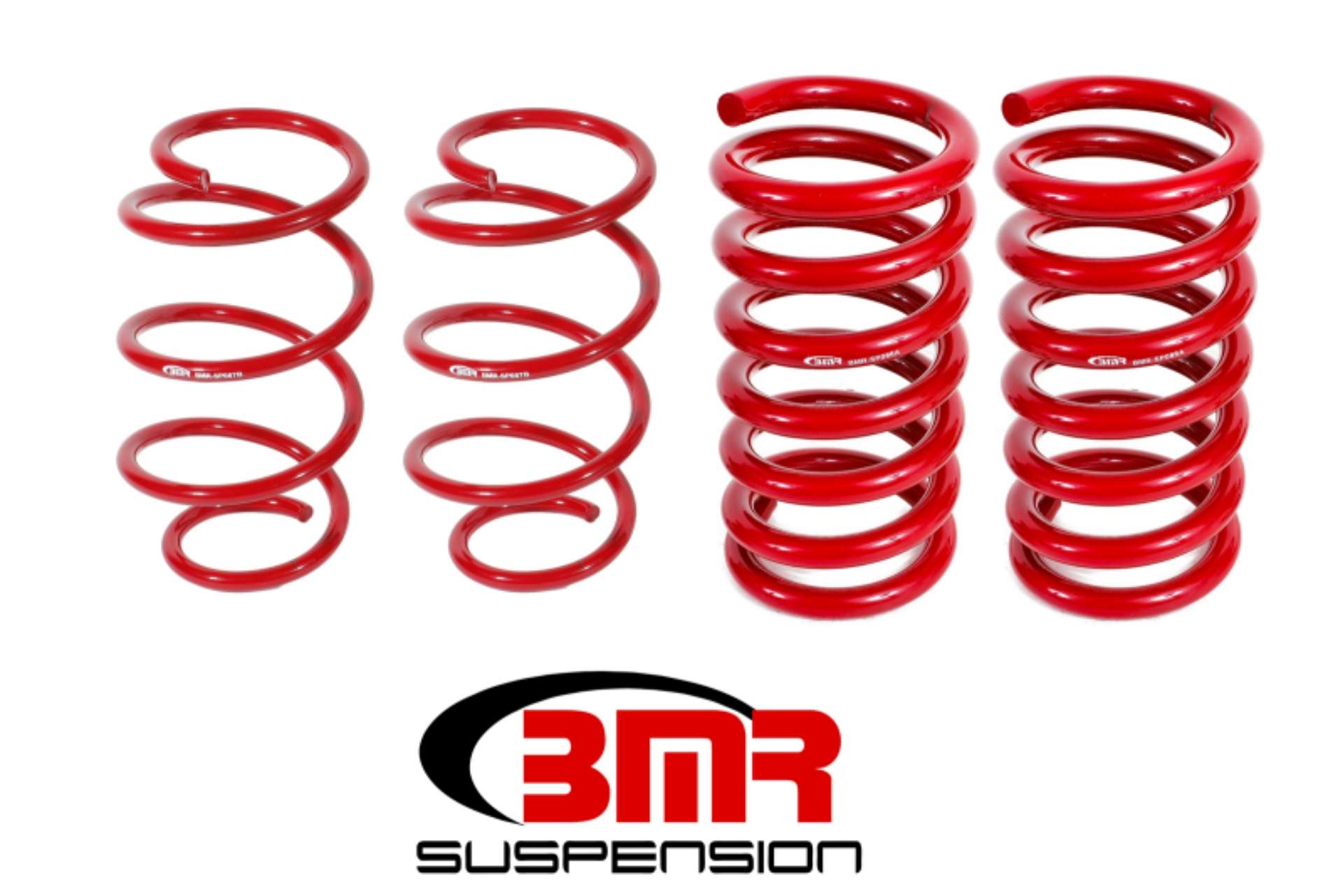 Picture of BMR 15-17 S550 Mustang Drag Version Lowering Springs Set Of 4 - Red