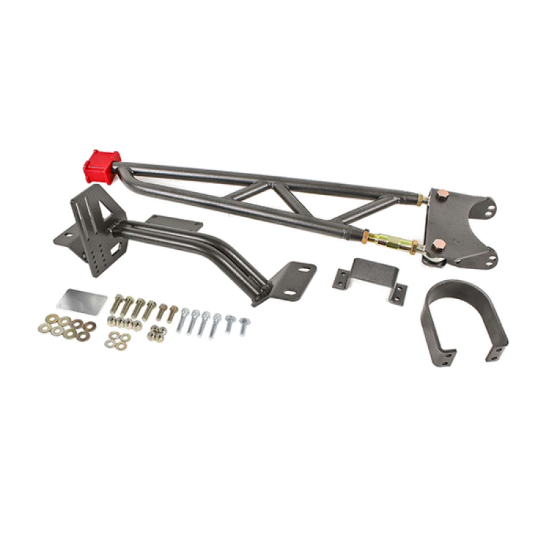 Picture of BMR 93-02 F-Body w- DSL Torque Arm Tunnel Mount For Long Tube Headers - Black Hammertone