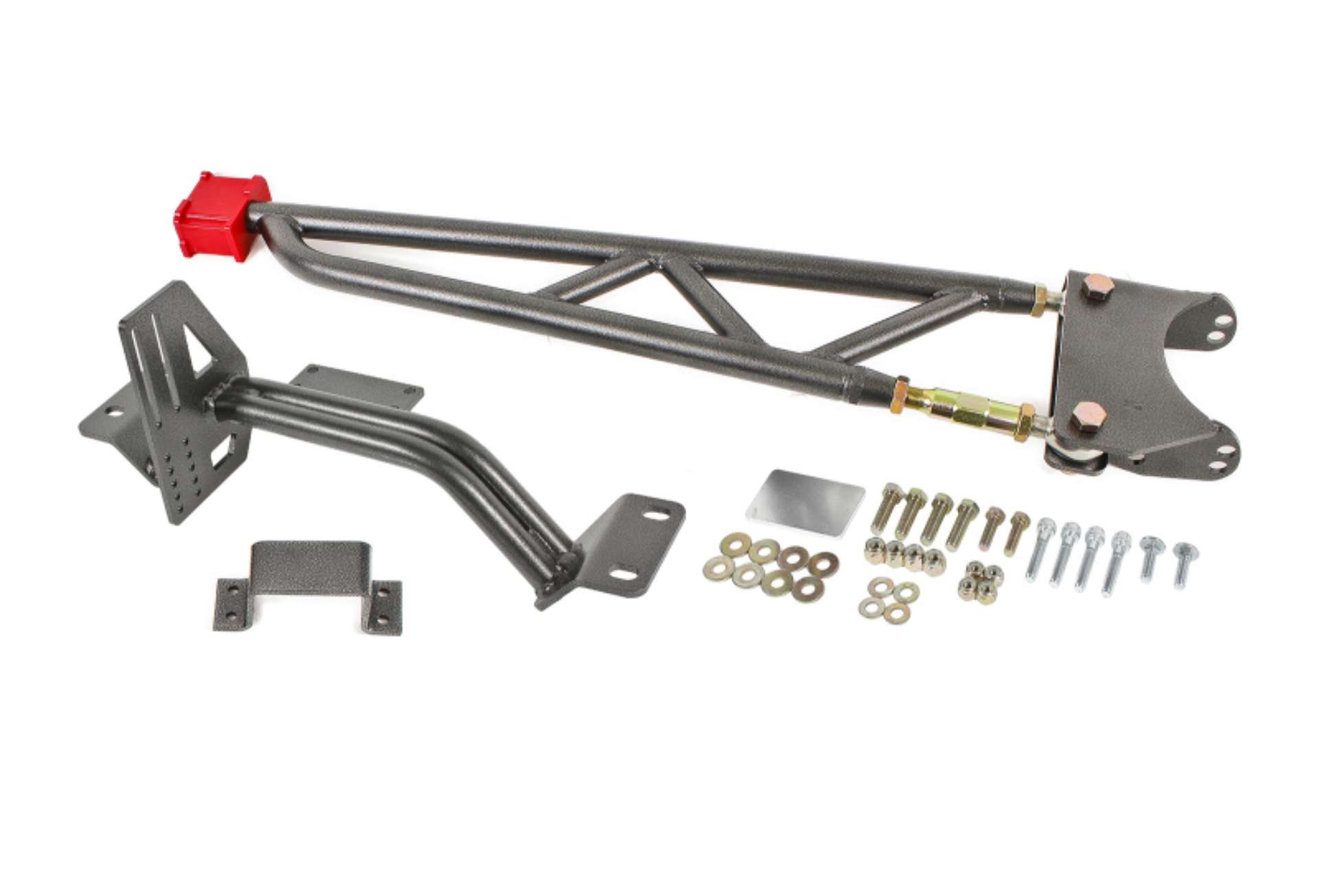 Picture of BMR 93-02 F-Body w-o DSL Torque Arm Tunnel Mount For Long Tube Headers - Black Hammertone