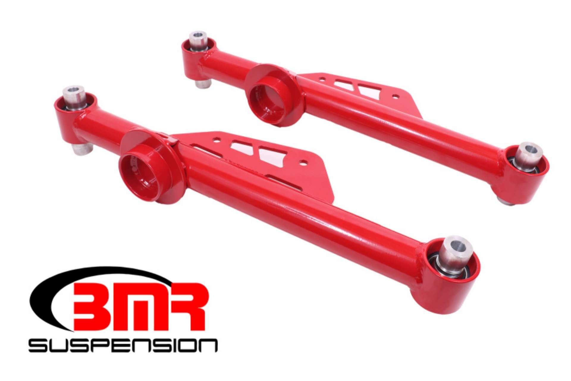 Picture of BMR 79-98 Fox Mustang Non-Adj- Lower Control Arms w- Spherical Bearings - Red