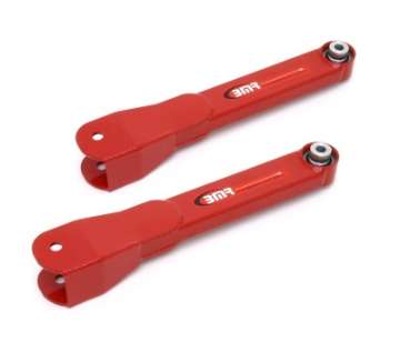 Picture of BMR 10-15 5th Gen Camaro Rear Non-Adj- Trailing Arms w- Spherical Bearings - Red